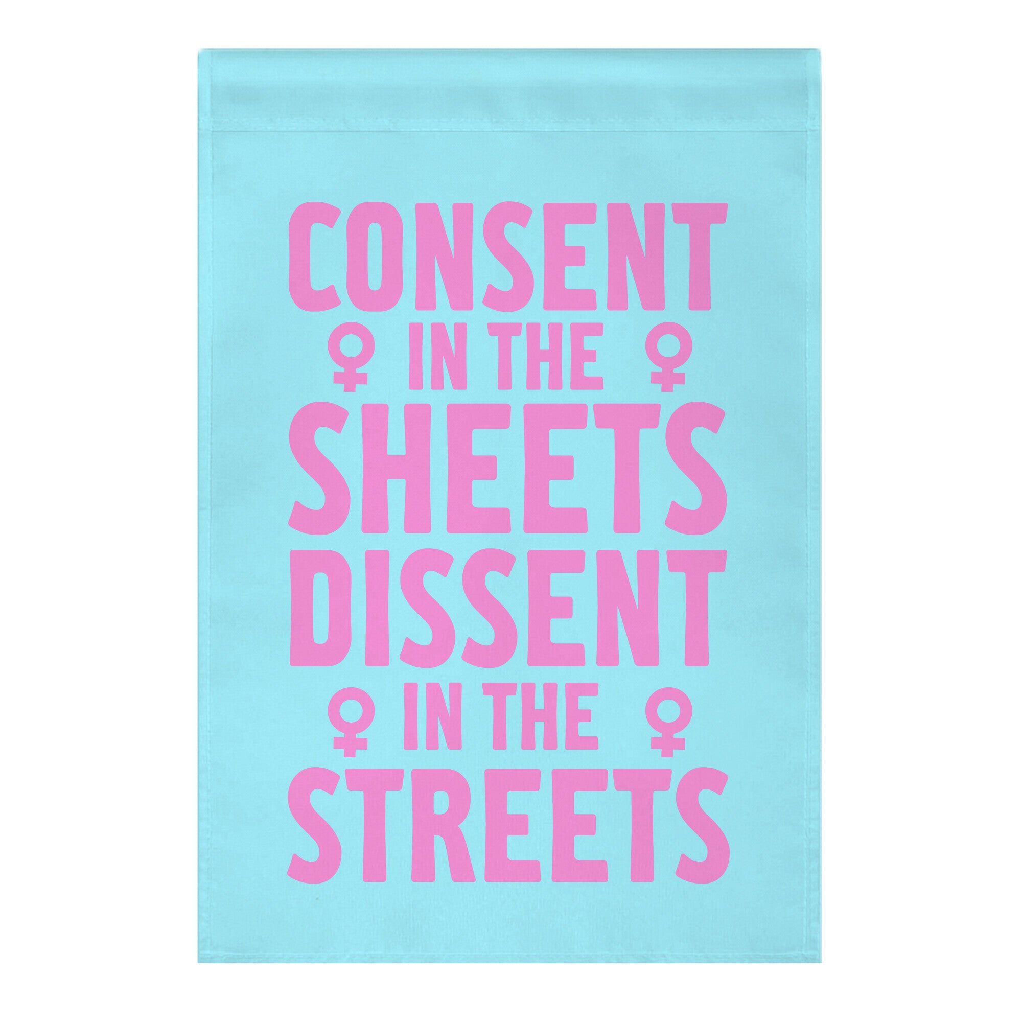 Consent In The Sheets Dissent In The Streets Garden Flag